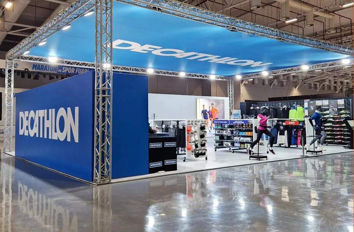 Decathlon fuar standı